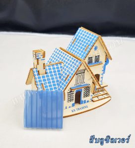 แผ่นโพลีคาร์บอเนต แผ่นลูกฟูก สีบลูซิลเวอร์