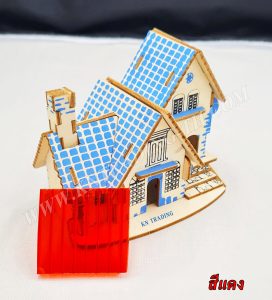 แผ่นโพลีคาร์บอเนต แผ่นลูกฟูก สีแดง