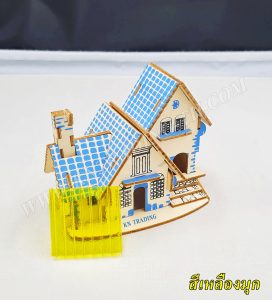 แผ่นโพลีคาร์บอเนต แผ่นลูกฟูก สีเหลืองมุก