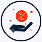 Wholesale price icon